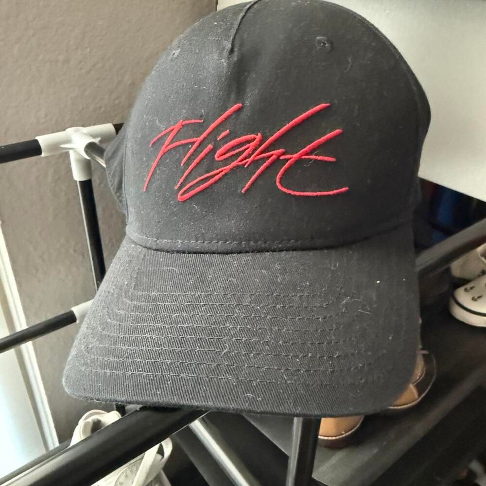 Jordan fight cap with red hat